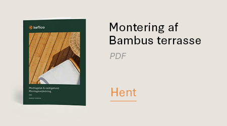 Montagevejledning Bambus terrasse Keflico